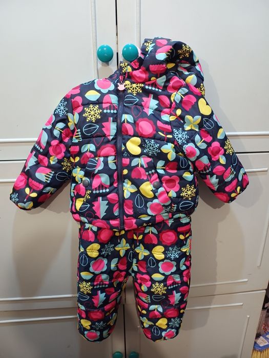 Kombinezon zimowy dwuczęściowy r. 86