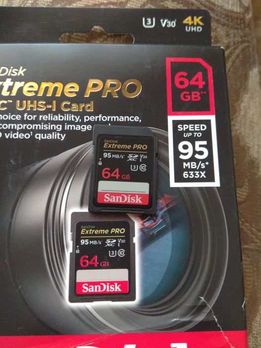sandisk extreme pro 64 gb - купити комп'ютери та комплектуючі