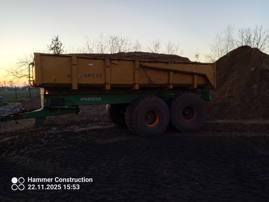 Przyczepa JOSKIN budowlana skorupowa  skrętna oś