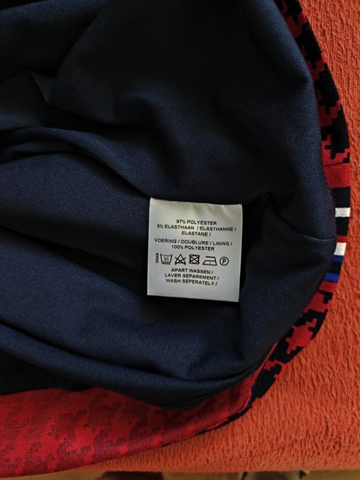 Sukienka Pepitka Bordo czerń 44