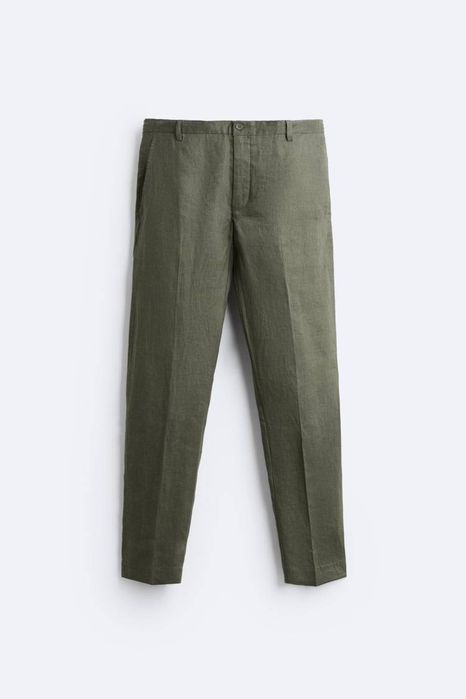 Льняные штаны мужские zara размер С