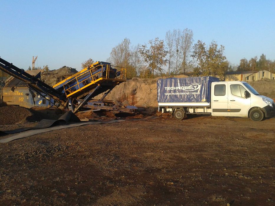 Serwis taśm przenośnikowych wulkanizacja połączenie klejenie zgrzew