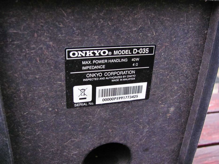 Mini wieża - amplituner stereo Onkyo CR-325 RDS CD/MP3/DVD audio in DVD 2x kolumny 2 piloty