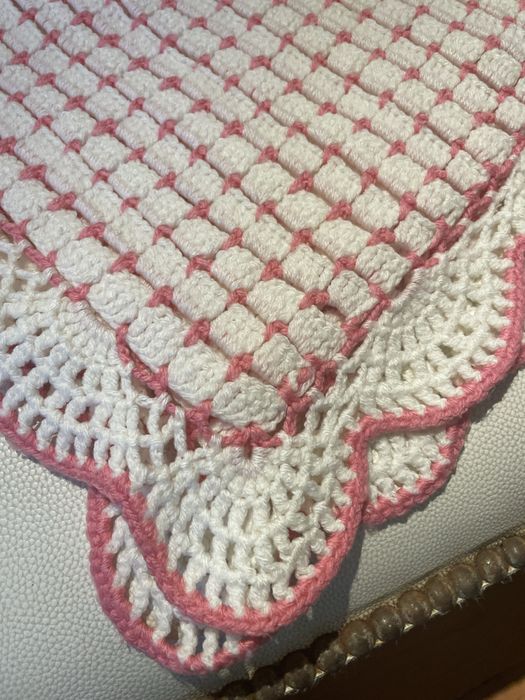 Mantinha bebé handmade em croché