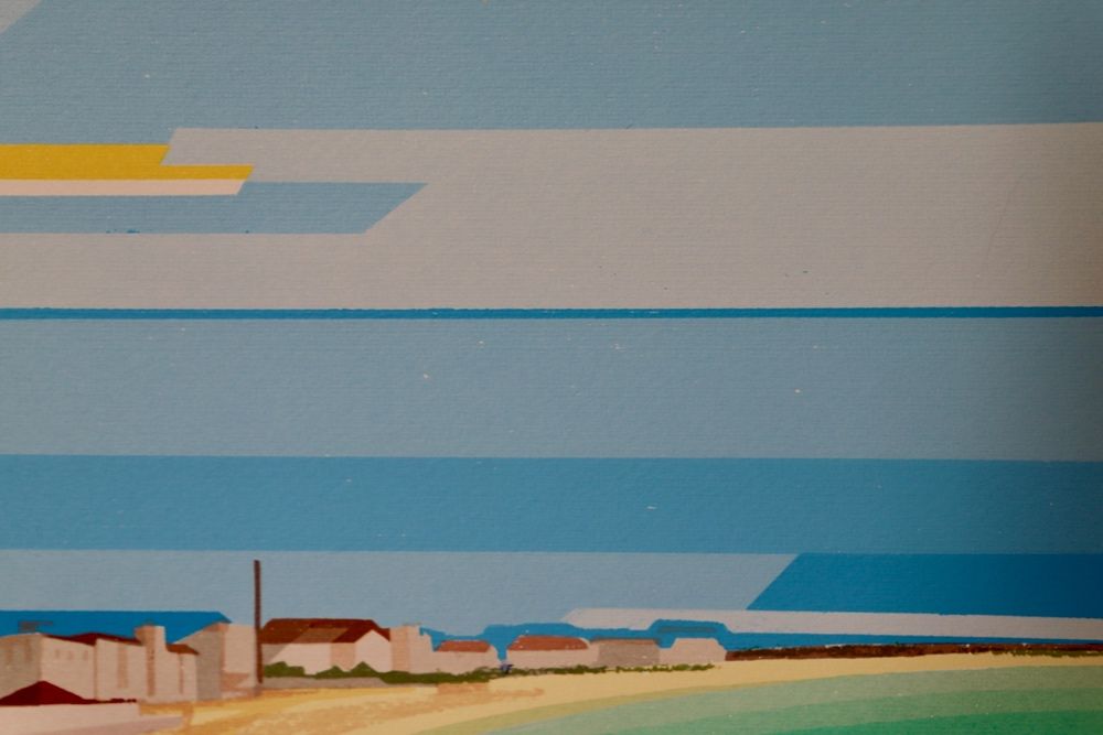 serigrafia do artista Ernani Oliveira - Farol da Barra