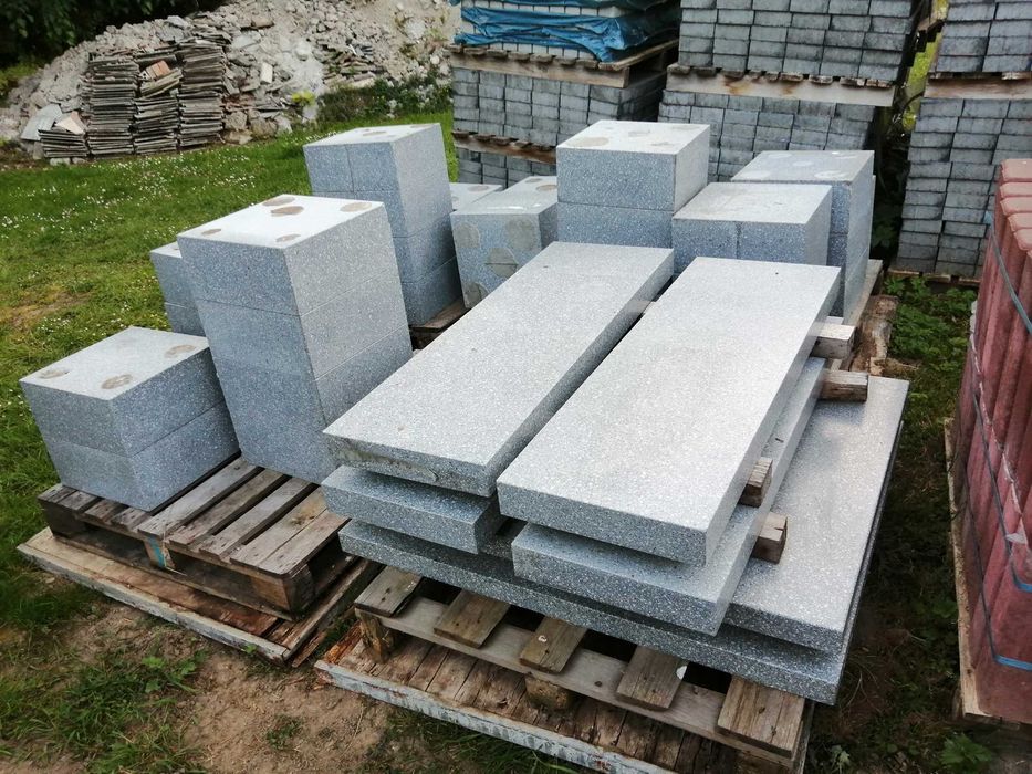 Zestaw Stół Betonowy Plus Ławki