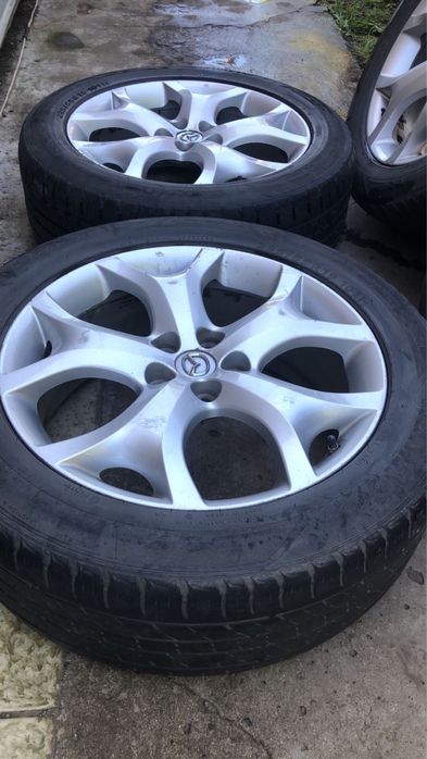 Оригинальные диски с резиной и датчиками mazda cx7 235.55.19 restyling