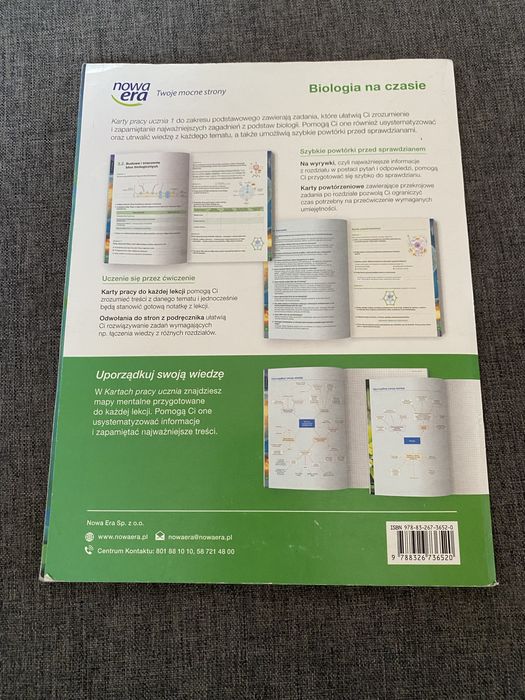 Biologia na czasie Karty pracy ucznia 1