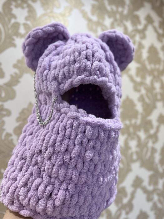 Балаклава з Alize Puffy. Шапка з Alize Puffy