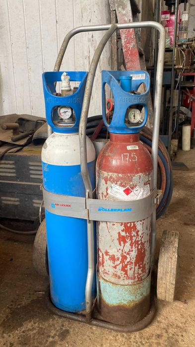 Conjunto Oxiacetilénico Air Liquide com Maçarico | Oxigénio + Acetileno
