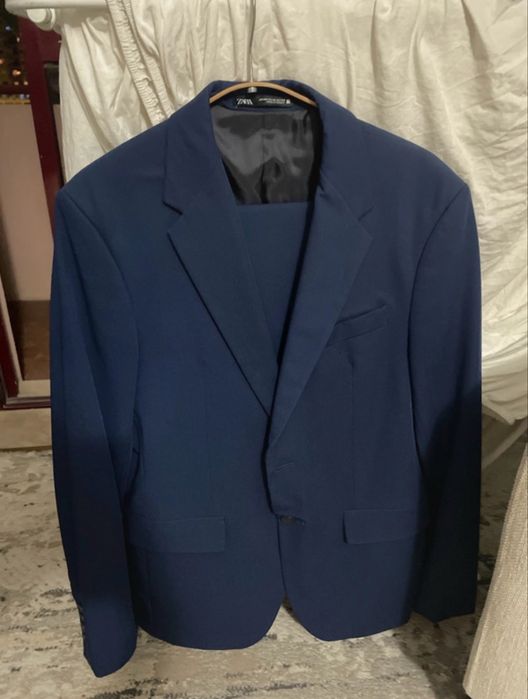 Fato azul marinho slim fit