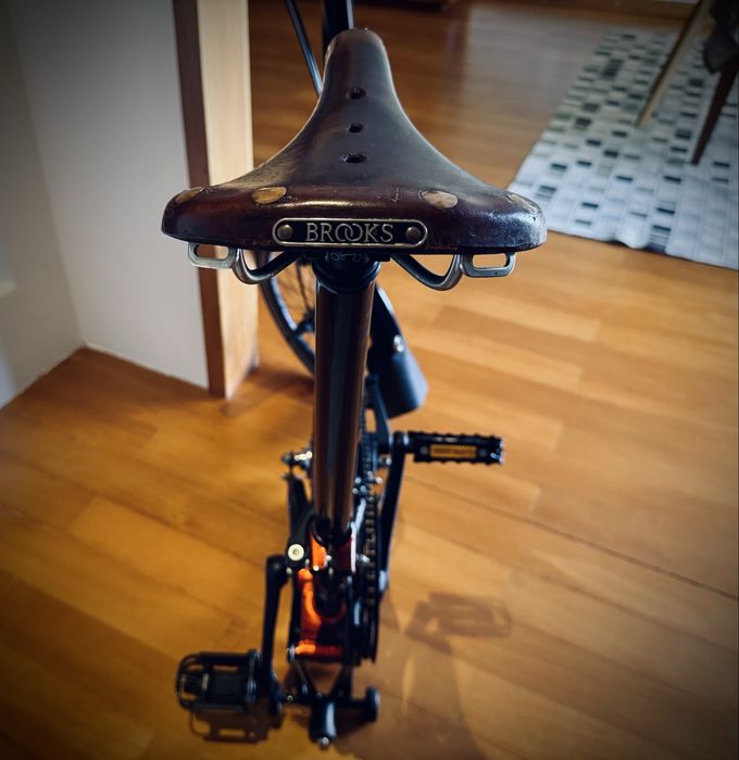 Brompton C Line 6 velocidades cor especial flame lacquer