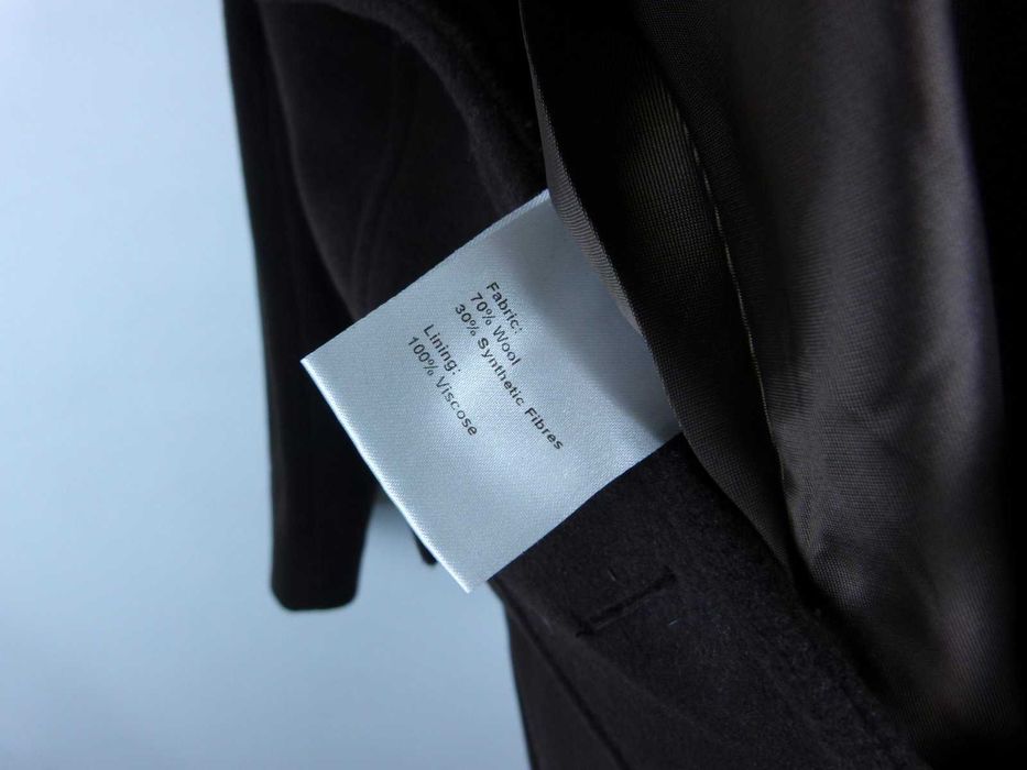 Paul Costelloe wełniany długi płaszcz z wool 12 / 40