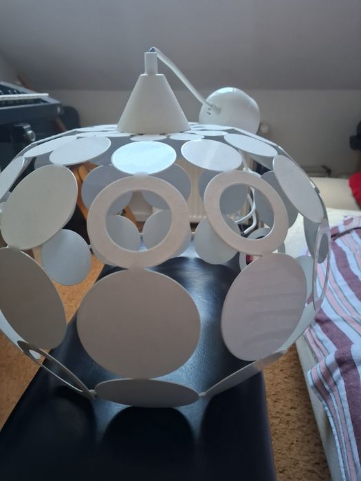 Lampa abażur sufitowa metalowa