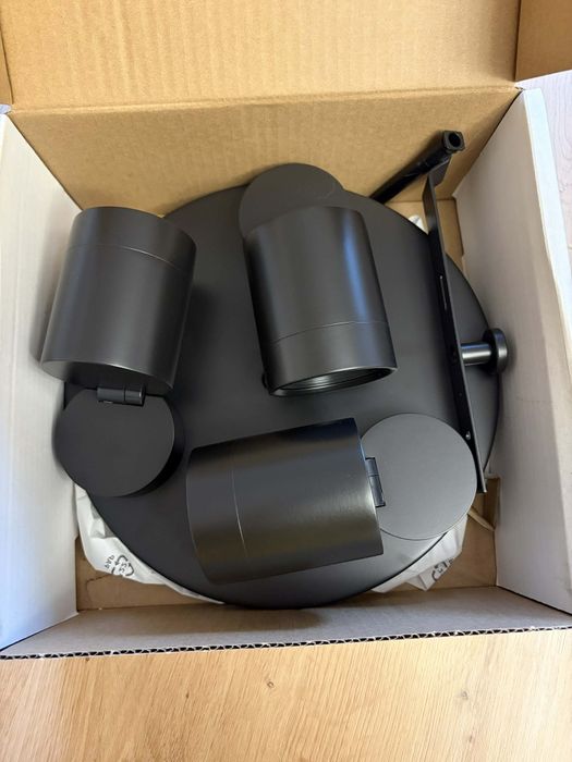 Lampa sufitowa Nymane IKEA czarna nowa nieużywana  + żarówki
