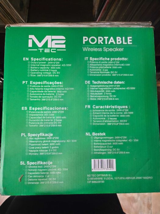 Głośnik przenośny M2 Tec model S45