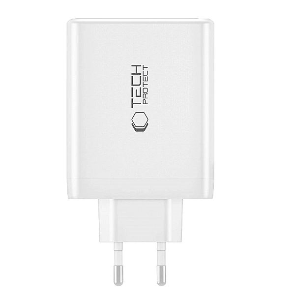 Ładowarka Tech-Protect NC100W-GAN sieciowa GaN 3x USB-C PD 100W / USB-