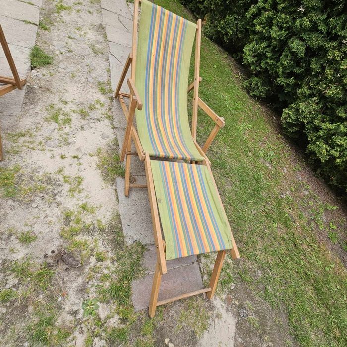 Sprzedam leżak drewnianei retro PRL