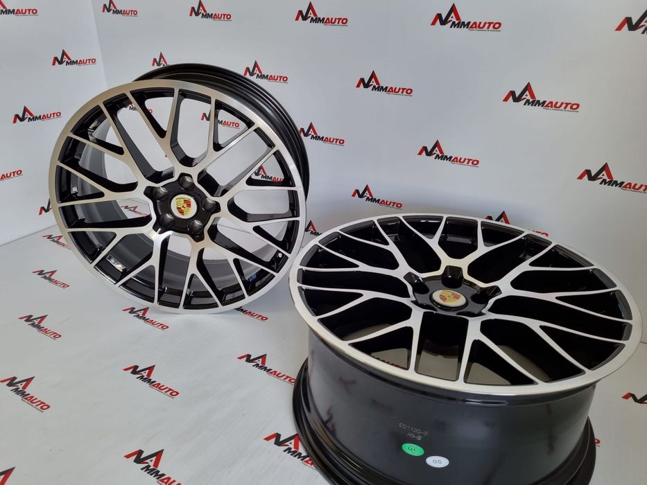 Jantes Porsche Macan RS Spyder Preto Polido 20