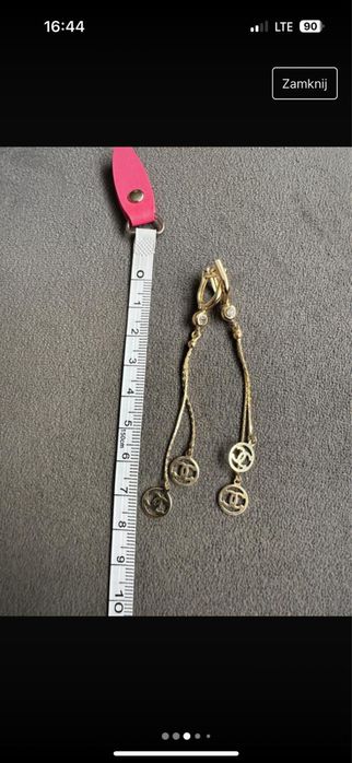 Kolczyki zlote 14 karat proba 585