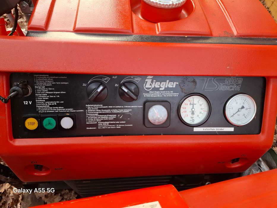 Motopompa Ziegler Ultraleicht Ts 8/8 Pompa Strażacka Nawadnianie Hirh