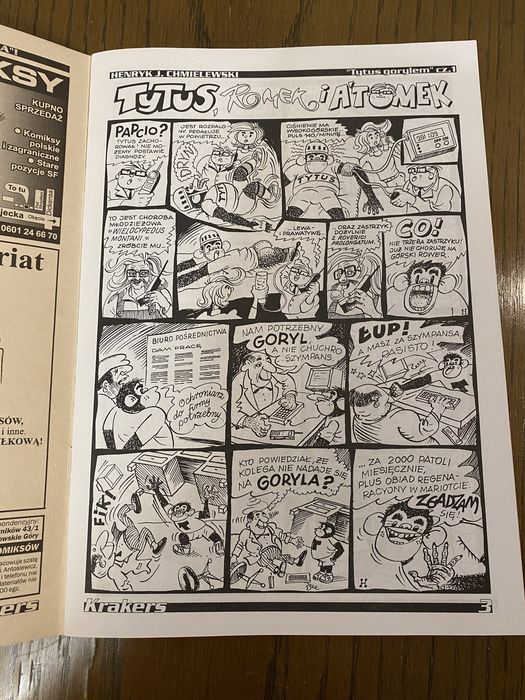 Krakers 11 ( 2000/01 )  magazyn komiksowy, komiks