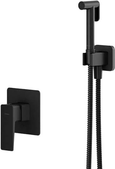 Omnires Parma Czarny Mat Syspmbi1Bl bateria bidetowa podtynkowa