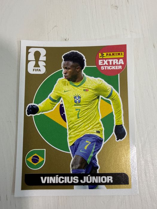 Extra Sticker Gold Vinicius Jr