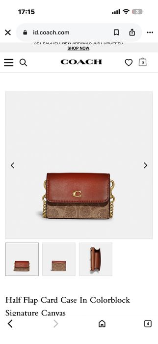 Coach Half Flap Card Case сумка / візитниця / картхолдер
