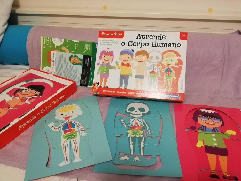 APRENDE: CORPO HUMANO, Puzzle da Clementoni (nunca utilizado)