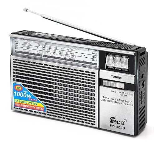Przenośne radio FM/AM/SW Fepe FP-1823U