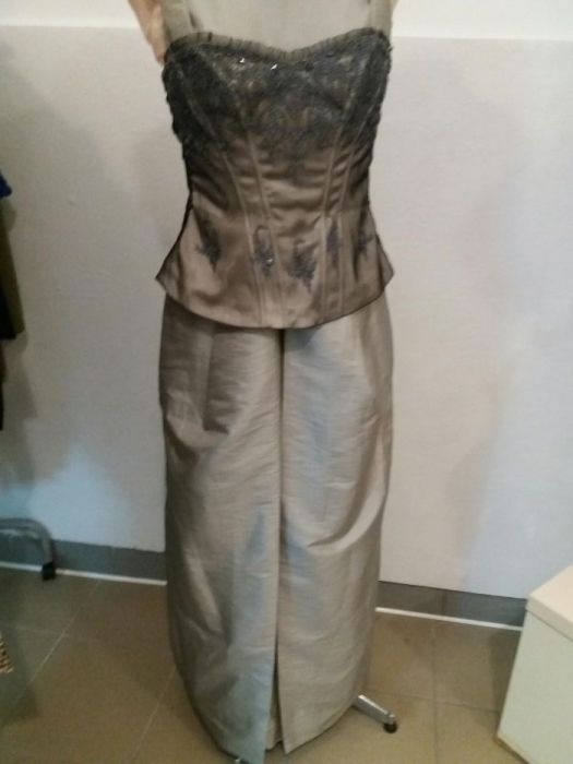 Sukienka z tafty gorset