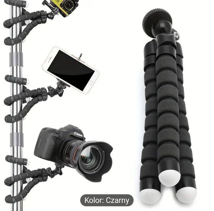 Uniwersalny stojak, trójnóg z uchwytem do telefonu