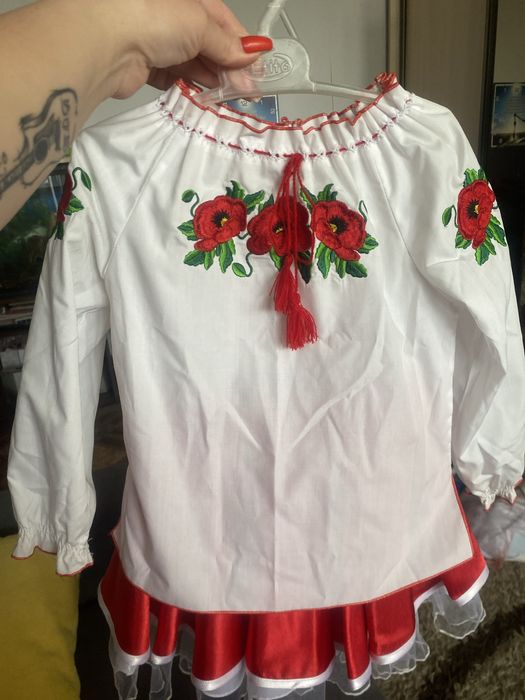 Вишиванка зі спідничкою для дівчинки