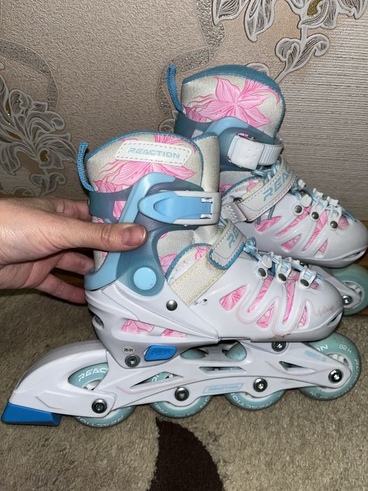 Ролики Reaction дитячі в гарному стані (для дівчинки )