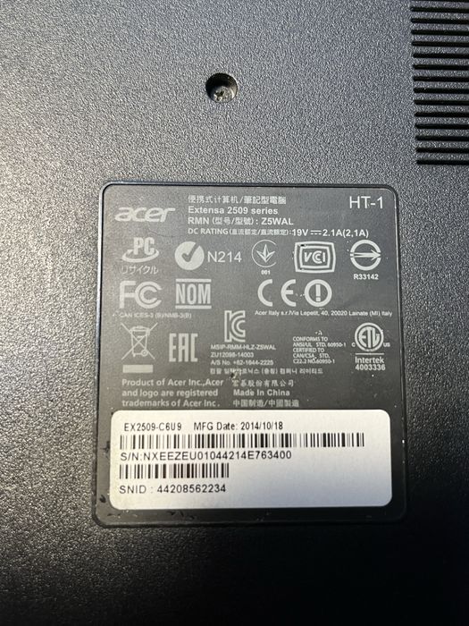 Продам ноутбук ACER