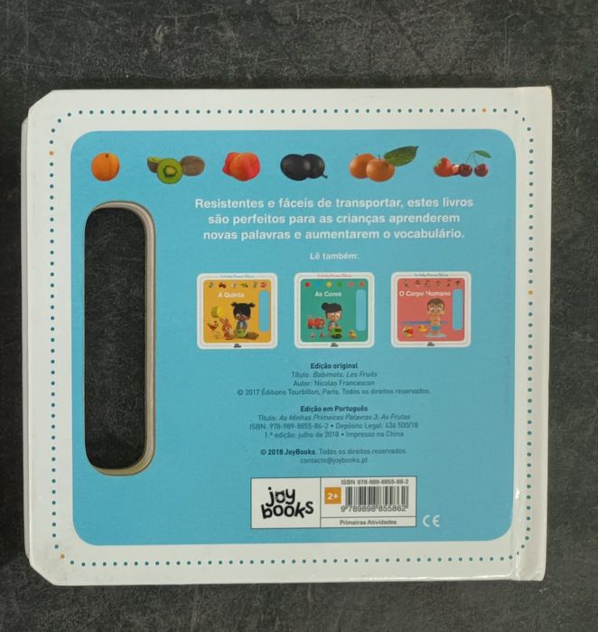 Livros Coleção ' As Minhas Primeiras Palavras ' Corpo Humano e As Frutas