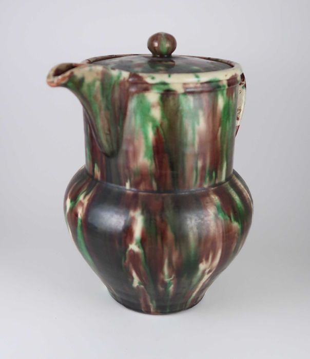 Jarro com tampa faiança das Caldas / Barcelos