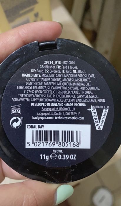 technic shimmer blusher