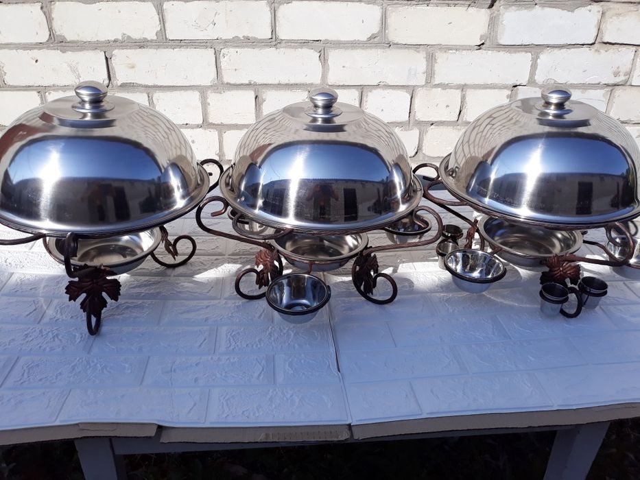 Садж кований, марміт, блюдо для подачі шашлику 36 см.