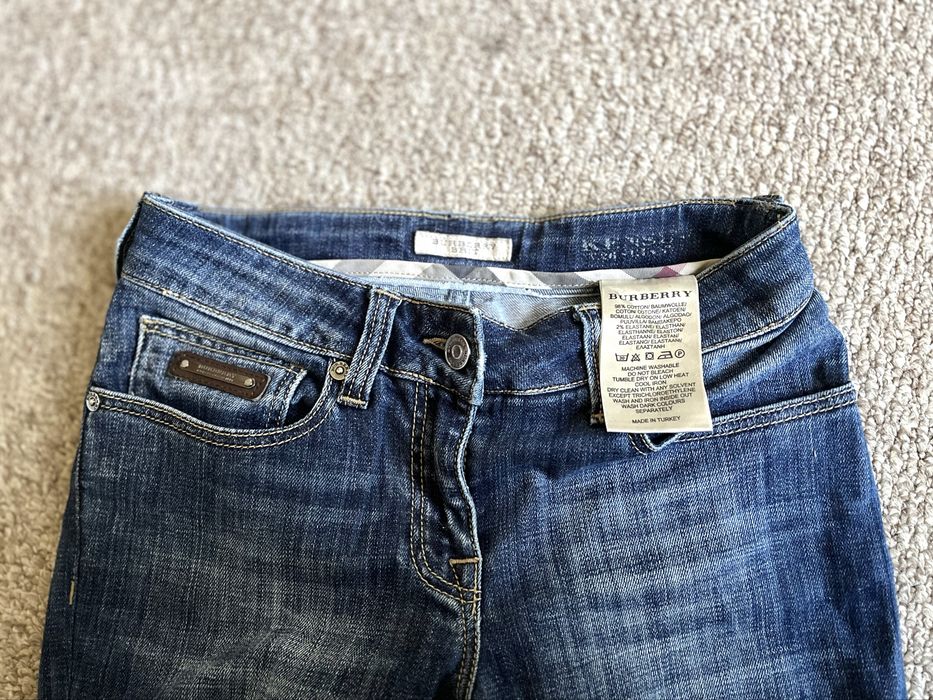 burberry spodnie dżinsowe low waist vintage