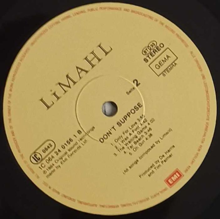 Limahl – Don't Suppose...