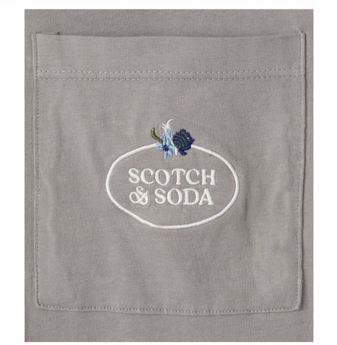 Scotch & Soda . T-shirt cinzenta