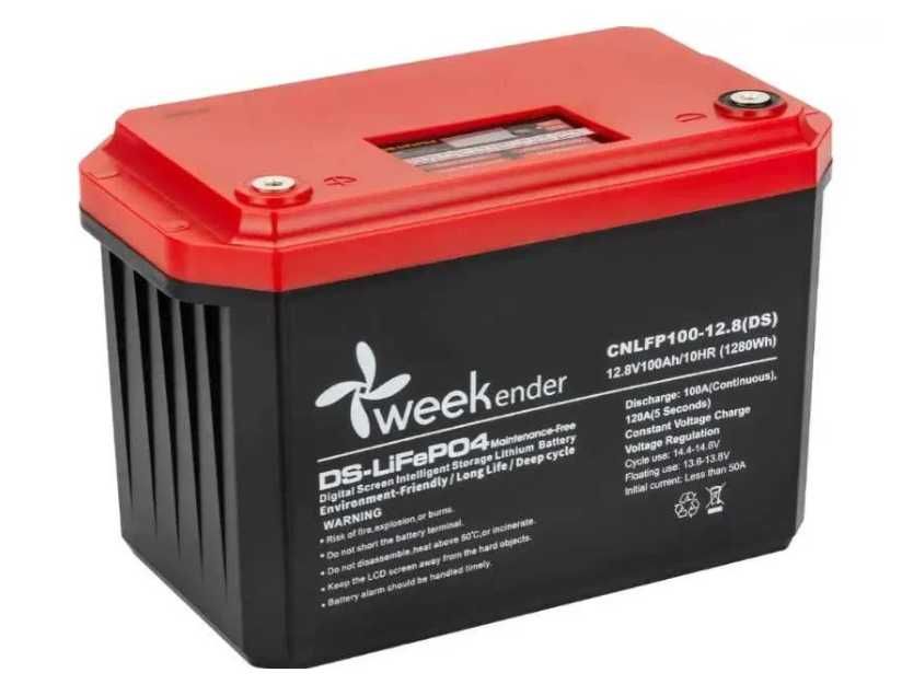 Акумулятор Літій-залізо-фосфатний Fisher LiFePo-4 100 Ah 12.8V 1280Вт Weekender/ HASWING / Haibo /