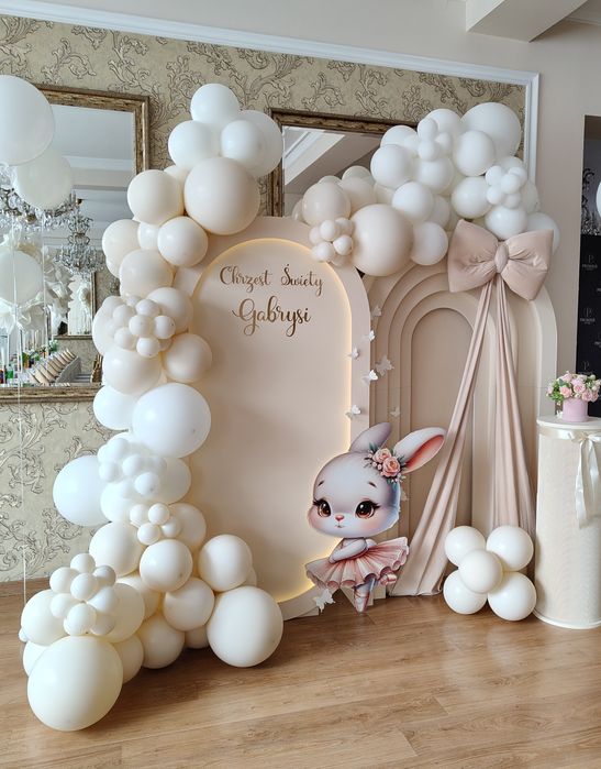 Ścianka balonowa, balony z helem, dekroacje•chrzest•roczek •urodziny •18