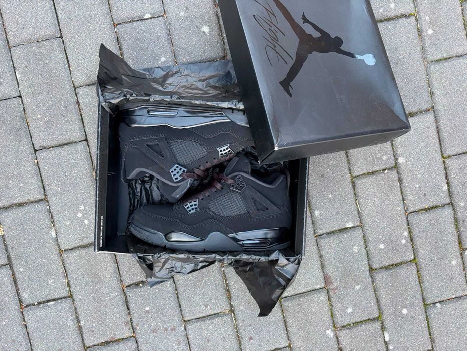 Nike Air Jordan 4 Black Cat – czarne sneakersy