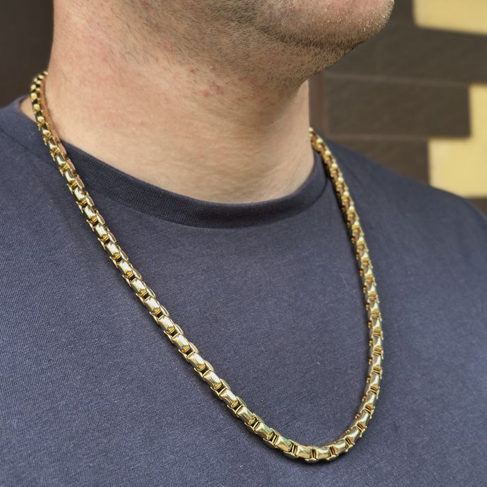 Мужская цепочка позолота 18к