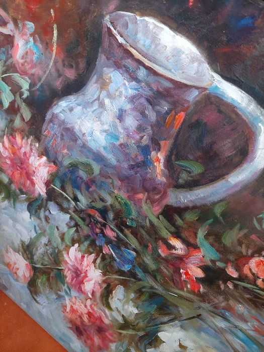 Tela pintada a óleo registada