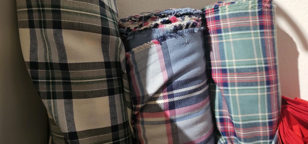 Tecido Xadrez 3 Cores disponíveis. 100% Algodão versão flanela (M)