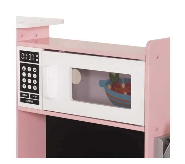 Дитяча кухня дерев'яна  AVKO Пальма Pink звукові та світлові ефекти